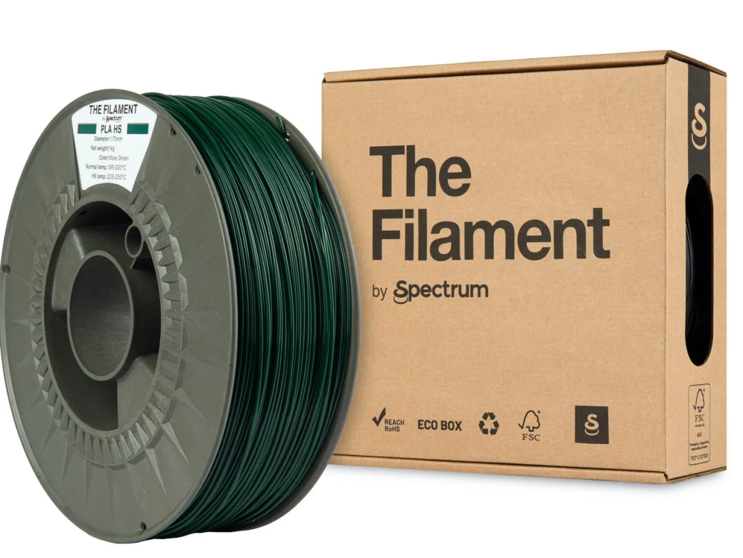 The Filament - PLA High Speed - Moss Grey - 1.75mm - 1kg