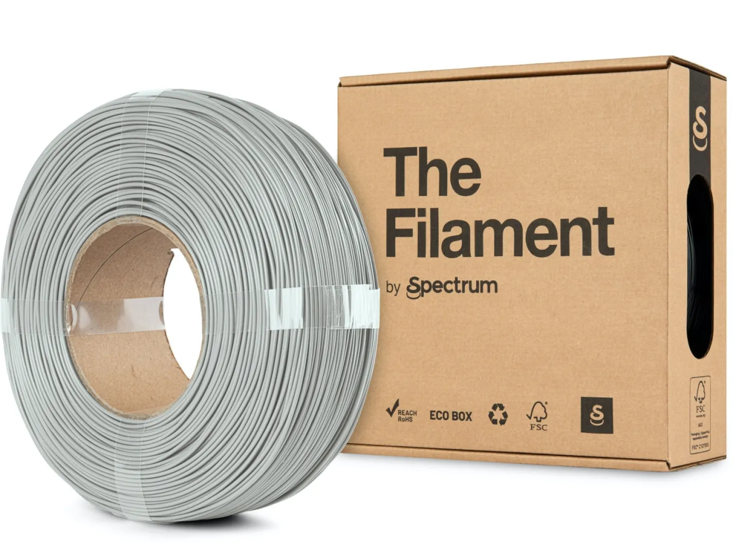 The Filament - PLA - Silver Aluminium - 1.75mm - 1kg - Refill