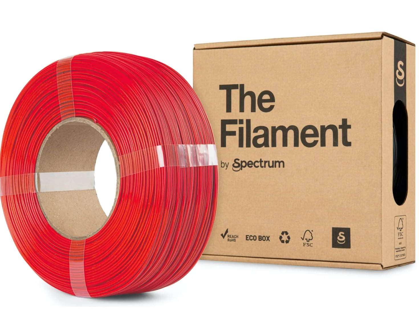 The Filament - PLA - Technical Red - 1.75mm - 1kg - Refill