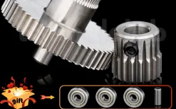 TriangleLab - Stainless Steel Extruder Gear - Prusa Mini