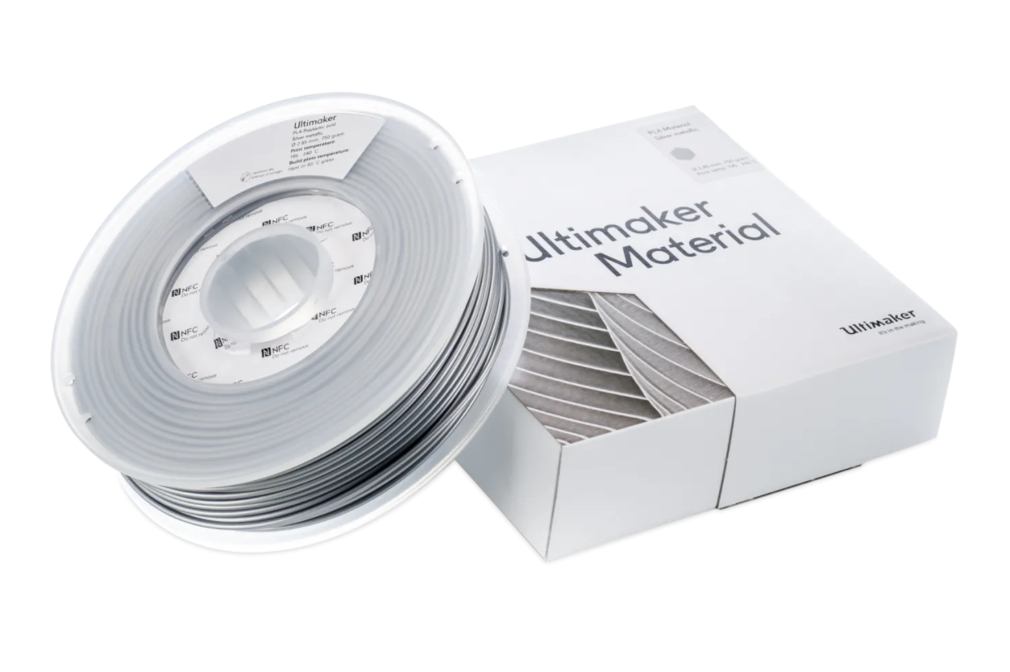 UltiMaker PLA 2.85 - Silver Metallic