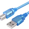 USB kabel 2.0 - USB-A han - USB-B han - 0.3m