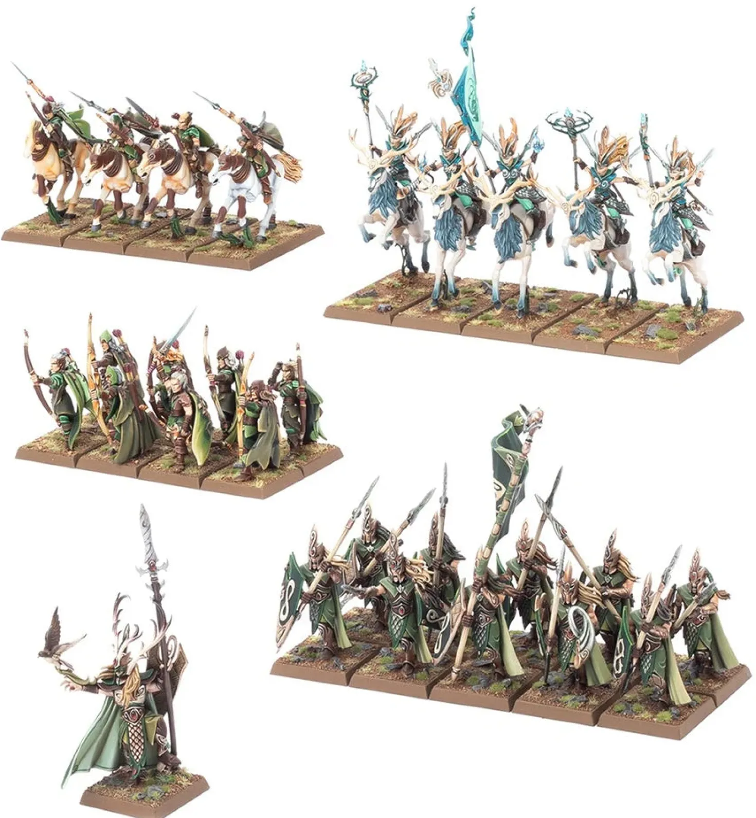 Warhammer: The Old World - Wood Elf Realms - Battle March Army