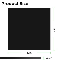xTool - Acrylic Sheet Plexiglass Opaque Glossy - Black - 1mm (10pcs)