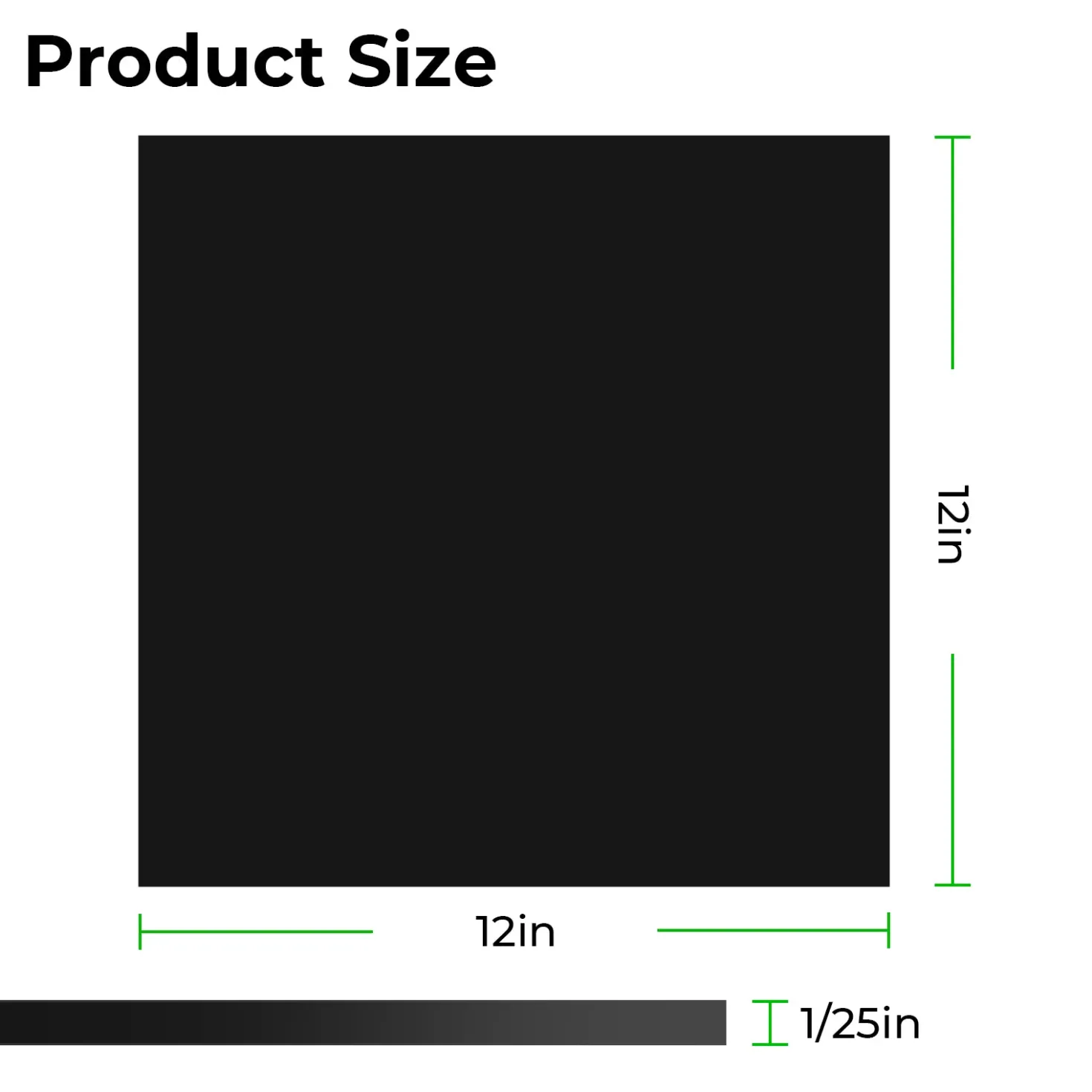 xTool - Acrylic Sheet Plexiglass Opaque Glossy - Black - 1mm (10pcs)