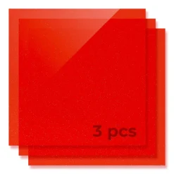 xTool - Acrylic Sheet Translucent Glossy - Glitter Red - 3mm (3pcs)