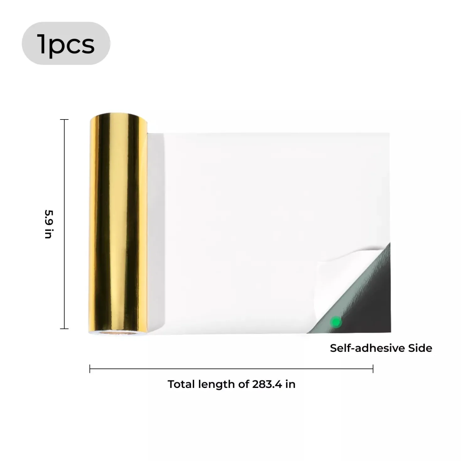 xTool - Adhesive Vinyl - Gold Laser Foil for CO2 Laser Engraving & Cutting