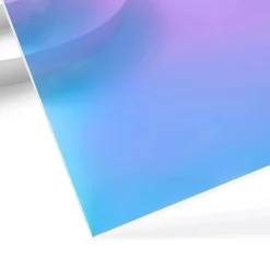 xTool - Clear Iridescent Acrylic - Blue - 3mm (3pcs)