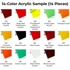 xTool - 1/8 Diode Laser Cutting Acrylic Set (14pcs)