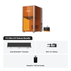 xTool - F2 Ultra - UV 5W - UV Laser Engraver - Deluxe Bundle