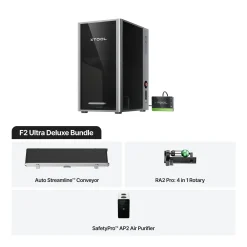 xTool - F2 Ultra - 60W MOPA + 40W Diode Dual Laser - Deluxe Bundle