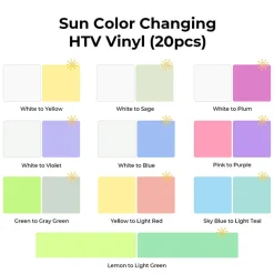 xTool - Heat Transfer Vinyl - Sun Color Changing (20pcs)