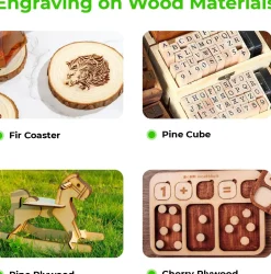 xTool - Laser Material Package Ex Wood, Rubber, Metal