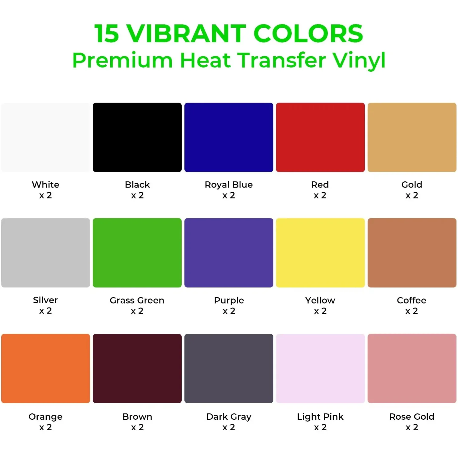 xTool - PU Heat Transfer Vinyl (30pcs)