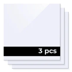 xTool - Two-color Acrylic Sheet - White to Black 300x300x3mm - 3pcs